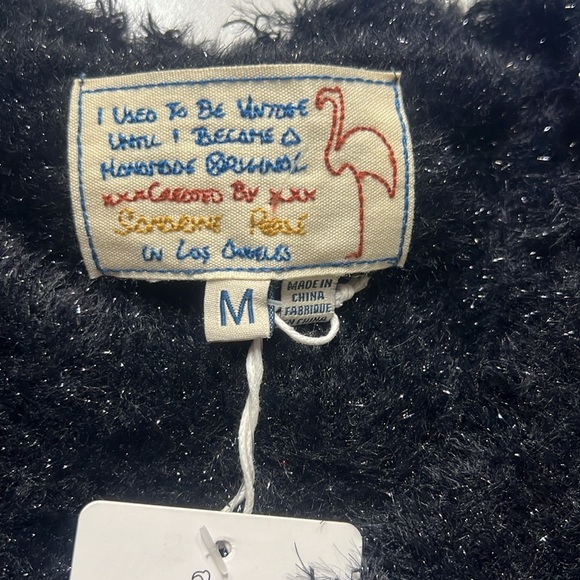 Free People Sandrine Rose Gunmetal Sweater Black - Picture 4 of 7